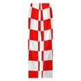 thumbnail image 4 of Small Red White Check Motorsport Race Flag Checkered Pajama Pants Loose Pajamas Female Breathable Home Trousers Leisure Sleeping Pants Large Size, 4 of 6