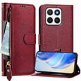 thumbnail image 1 of FOXDOCK Funda Tipo Cartera para Xiaomi Redmi 13x Cuero PU con Cremallera y Correa de Muñeca, Ranuras para Tarjetas, Soporte Plegable, Cierre Magnético, 1 of 5