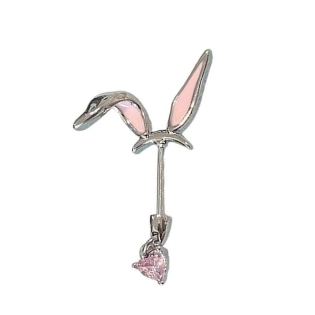 Girly Pink Rabbits Ear Cuff Allergy Resistant Cartilage Earring Dainty Jewelry Ear Studs Perfect For Everyday Style