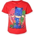 thumbnail image 4 of PJ Masks Boy's 4-Pack Graphic Tee Shirt with Short Sleeves, Blue/Green/Red/Grey, Size 5, 4 of 5