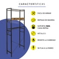 thumbnail image 4 of Mueble Organizador Para Baño con Repisas De Madera y Tubos de Metal Toalleros, 4 of 7