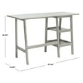 thumbnail image 5 of SAFAVIEH Sofara Solid Writing Desk w/ 2 Shelves, Dark Grey, 5 of 11