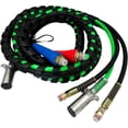 thumbnail image 6 of 15ft 3 in 1 Trailer Air Line Hose Wrap Assembly with 7-Way Electrical Cable - ABS & Power Air Line for Semi Trucks & Trailers, 6 of 10