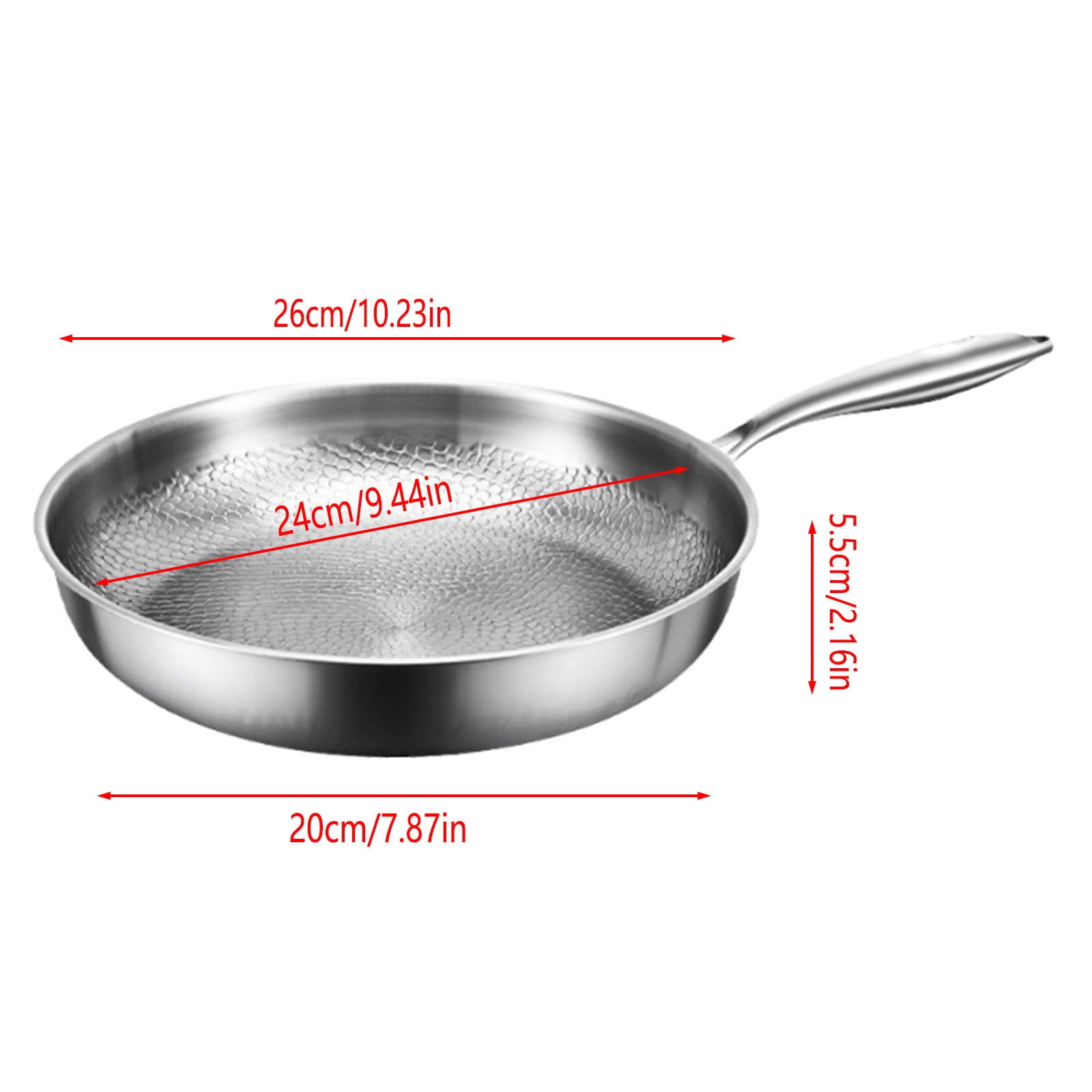 Hammered Pan Pro, Ultra-Durable Pro Cookware, Multifunctional Scratch-Resistant Non Stick Frying Pan
