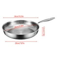 thumbnail image 2 of kkbbma under $5 Non-Stick Skillet, Non-Stick Hammered Fry Pan, Uncoated Induction Cooktop Skillet, Omelette Steak Cooking Pan, Gas Stove Compatible Frying Pan, Healthy Cookware Kitchen Pan, 2 of 3