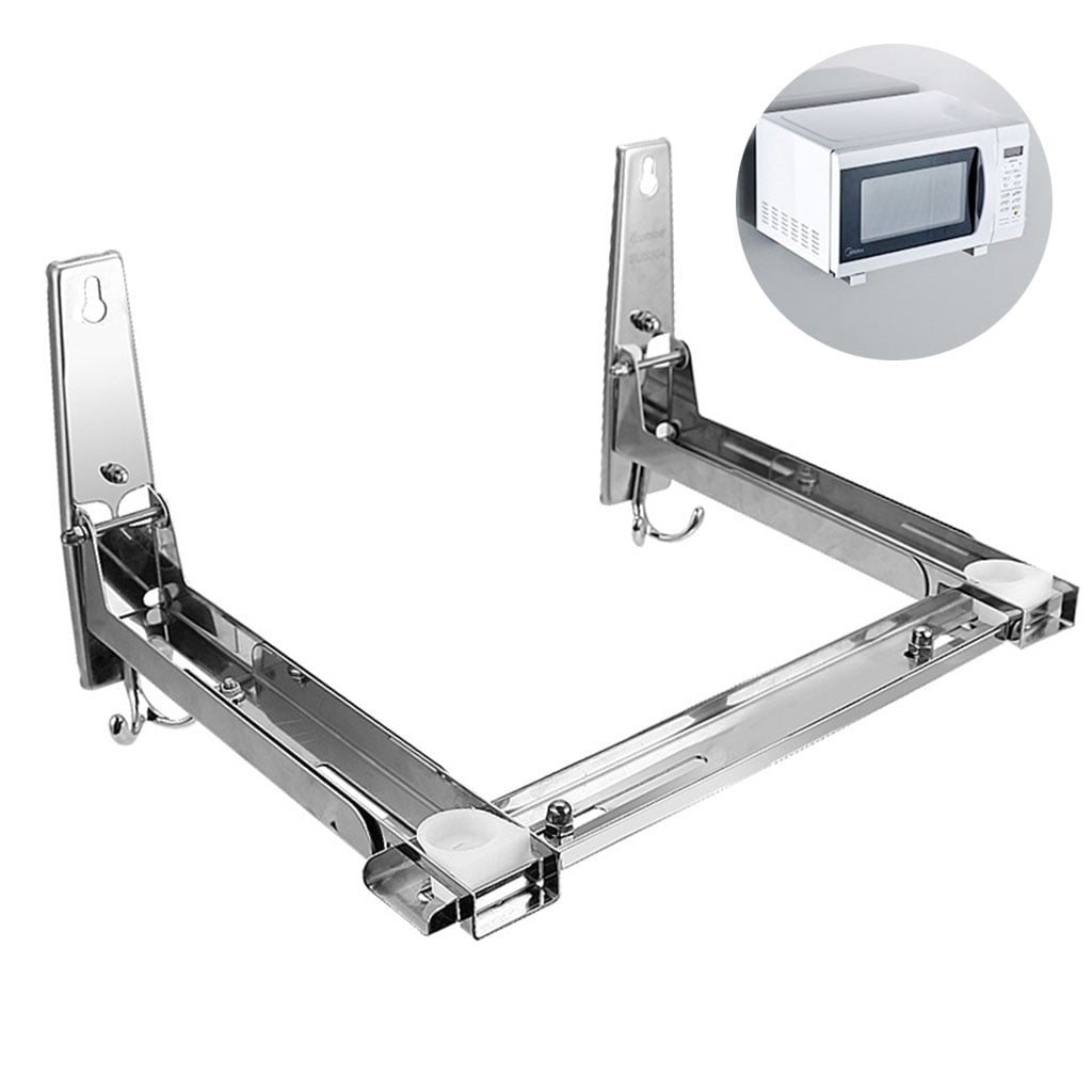 QUSENLON 2 Microwave Oven Wall Brackets Stainless Steel Lshaped Wall