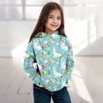 thumbnail image 2 of Confree Girl'S Hooded Sweatshirt Cartoon Print Long Sleeve Hoodies Sweatshirts Spring Autumn Everyday Wear Breathable Casual For Girls Pullover Tops Size 18-24 Months Blue, 2 of 4