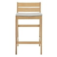 thumbnail image 5 of Riverlake Outdoor Patio Ash Wood Bar Stool in Natural Taupe, 5 of 7