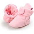 thumbnail image 5 of Unisex Newborn Baby Cotton Booties Non-Slip Sole for Toddler Boys Girls Infant Winter Warm Fleece Cozy Socks Shoes, 5 of 7
