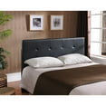 thumbnail image 2 of K and B Furniture Co Inc K&B Black Faux Leather Queen Headboard, 2 of 2