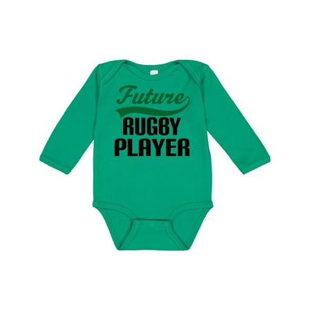 

Inktastic Future Rugby Player Gift Baby Boy Long Sleeve Bodysuit