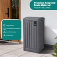 thumbnail image 3 of 29 Gallon Outdoor Trash Can, Waterproof Resin Garbage Can with Locking Lid, Outside Trash Bin Waste Container for  Patio, Backyard or Deck, 3 of 8