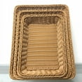 thumbnail image 6 of Wicker Bread Baskets of 12 Inch, Handmade Woven Pantry Organizer, Tabletop Food Serving Baskets for Fruits, Vegetables and Snacks Tray, Restaurant, Hotel Serving Basket, Brown, 6 of 8