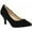 Black Suede, variant on Women's Pointed Toe Stiletto Heels Thin Heel Pump Pointed Toe Low Heel Pumps