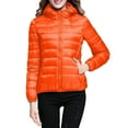 thumbnail image 2 of Bovxnpu Winter Coats for Women, Women's Down Jackets Solid Color Zip Up Pocketed Lightweight Cotton Coat with Hood Warm Winter Clothing, 2 of 6