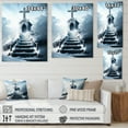 thumbnail image 4 of Designart Stairway To Heaven In Winter II Canvas Wall Art, 4 of 5