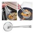 thumbnail image 4 of Colador De Malla De Acero Inoxidable 2 En 1, Filtro Multiusos Para Freír Aceite, Cuchara, Colador, Skimmer Con Clip Para Alimentos Para Cocina Casera Speravity HA013624-00, 4 of 7
