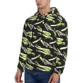 thumbnail image 2 of Hoodies for Men - black Asparagus Print Long Sleeve Comfrt Men'S Fashion Hoodies & Sweatshirts, Sweatshirts for Men Hoodies Pullover Clothing Clothes with Pouch, 2 of 7