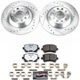 thumbnail image 3 of PowerStop Rear Z26 Street Warrior Carbon-Fiber Ceramic Brake Pad and Drilled and Slotted Rotor Kit Fits: AUDI Select Models K4625-26, 3 of 9