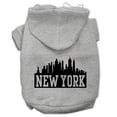 thumbnail image 3 of Mirage Pet 62-81 MDGY New York Skyline Screen Print Pet Hoodies, Grey - Medium 12, 3 of 3