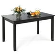 thumbnail image 1 of Gymax 48'' Wooden Dining Table for 4 People w/ Rubber Wood Legs Rectangular Table, 1 of 10