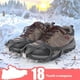 thumbnail image 4 of Wosthever Crampones de 18 Zapatos Crampones Cubiertas de zapatos de acero inoxidable Garra de nieve Crampones de hielo Deportes de nieve No. 4, 4 of 6
