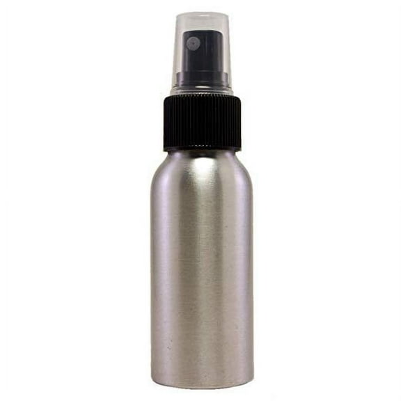 2 fl oz Aluminum Bottle with Black Spray Cap (6 Pack) - Greenhealth