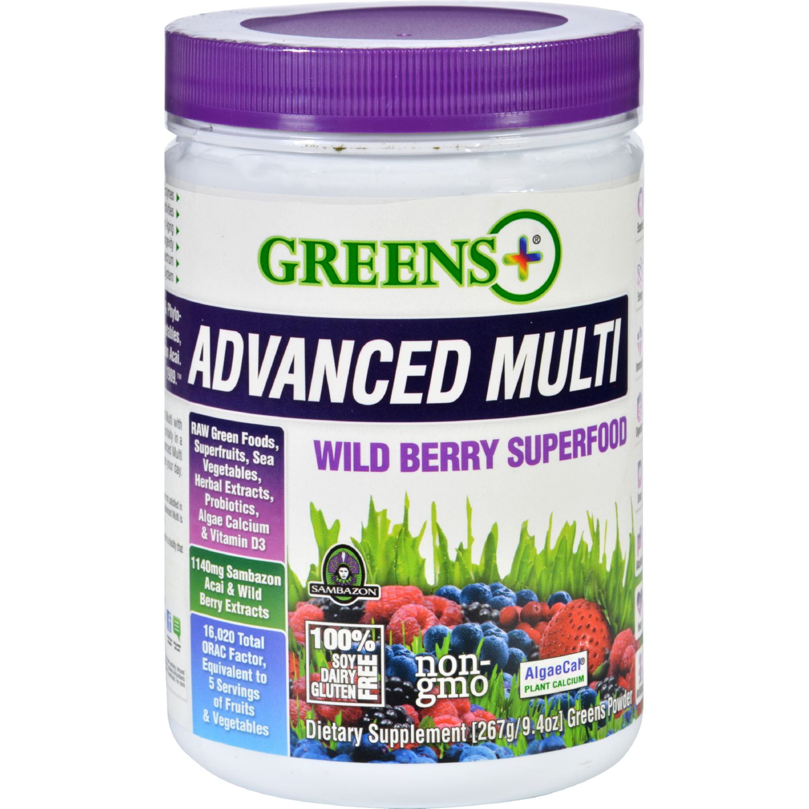 Greens Plus Superfood Advanced Multi Wild Berry 9.4 oz Walmart