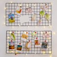 thumbnail image 4 of DIY Grid Photo Iron Frame Wall Shelf, Wall Mounted  Display Panel, Artistic Way to Display Photos, Jewellery, Souvenirs, 4 of 5