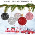 thumbnail image 4 of HZKAICUN Car Rear View Mirror Ornament Hanging Lucky Ball Christmas Crystal Pendant Bling Car Accessories for Women Rhinestone Charm Auto Decoration, 4 of 5