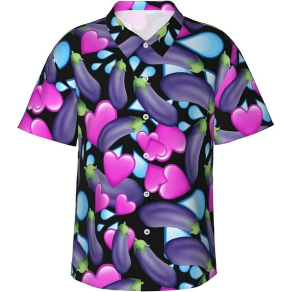 Mid Century Modern Mens Hawaiian Shirt Short Sleeve Casual Button Up Tropical Summer Beach Shirt