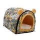 thumbnail image 5 of Cama para perros y gatos Jinwen Caseta para perros Perrera semicerrada Nido para gatos de interior que se calienta solo verde grande, 5 of 8