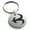 Silver, variant on Stainless Steel Ancient Tribal Mercy Rune Engraved Small Medallion Circle Charm Keychain Keyring