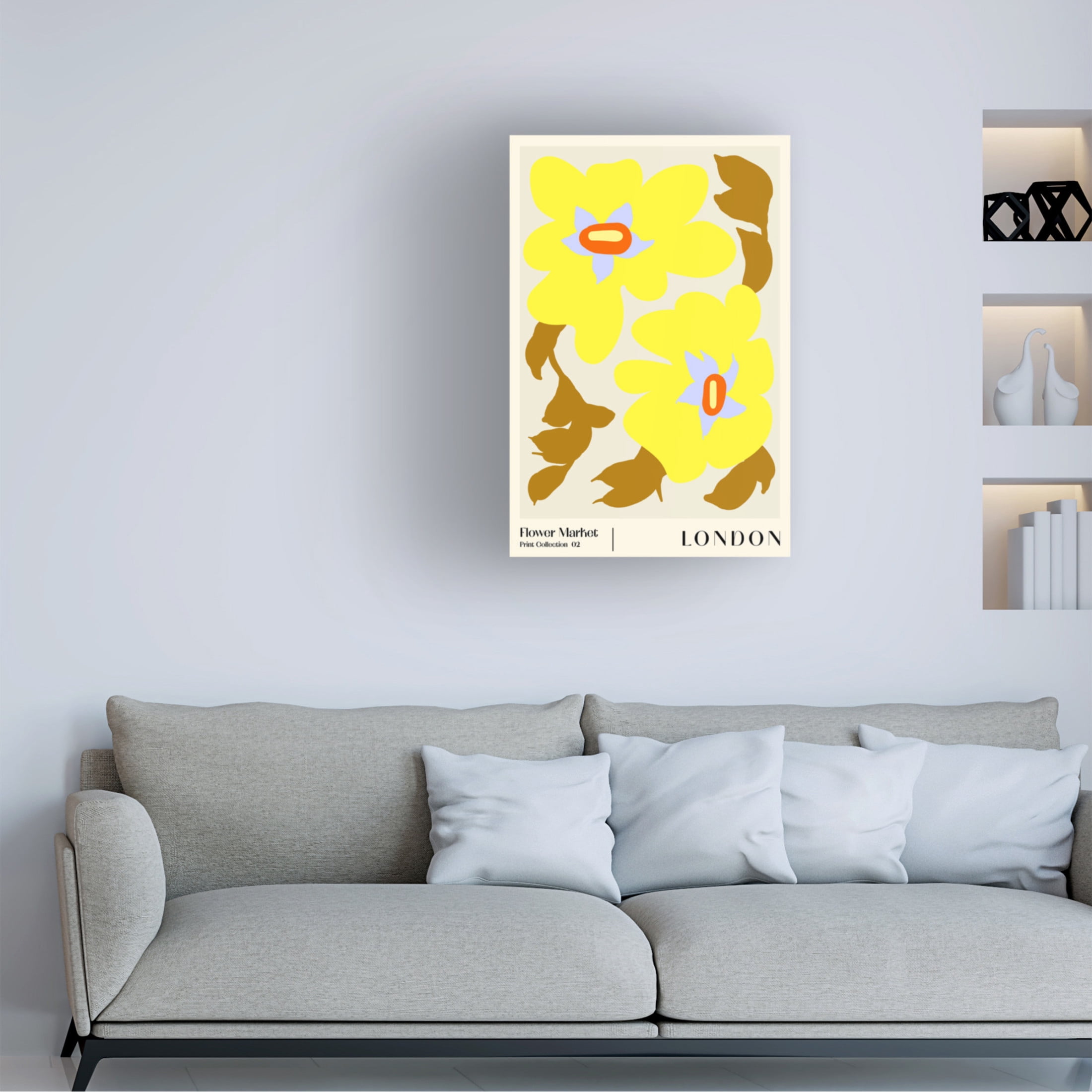 Trademark Fine Art NKTN Flower Market London Canvas Wall Art