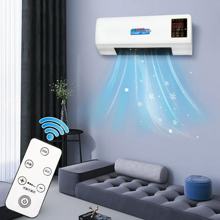 Mrrzels Air Conditioner, Portable Air Conditioners, Small Wall Mounted Air Conditioner with Remote for Home Office Bedroom, Energy-saving, 1500W