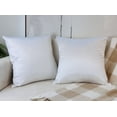thumbnail image 7 of Aiking Home Solid Faux Silk Euro Shams Set of Two 26 x 26 inch, White, 7 of 7