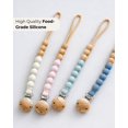 thumbnail image 2 of Juego de clips para chupetes Hippypotamus, todos de silicona, 4 colores, 2 of 7