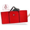thumbnail image 2 of Hearth & Harbor Christmas Tree Storage Bag made from Durable Fabric, Fits up to 7.5 ft Holiday Trees - Red, 2 of 7