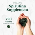 thumbnail image 2 of Probase Nutrition Organic Spirulina Supplement, 3000MG Per Serving, 720 Tablets (4 Month Supply), No Filler & Non-GMO, Rich in Vegan Protein, Vitamins & Prebiotics, Premium Spirulina Pills, 2 of 8