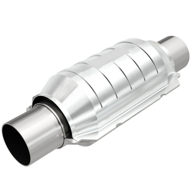 Magnaflow 48 State Converter Catalytic Converter 51206 Direct Fit OEM Grade OBDII; 5-1/8 Inch Diameter Case; Single 2-1/2 Inch Slip Fit Inlet; Single 2-1/2 Inch Slip Fit Outlet