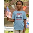 thumbnail image 2 of July 4Th Proud American T-Shirt Toddler -Image by Shutterstock,  2 Toddler, 2 of 4