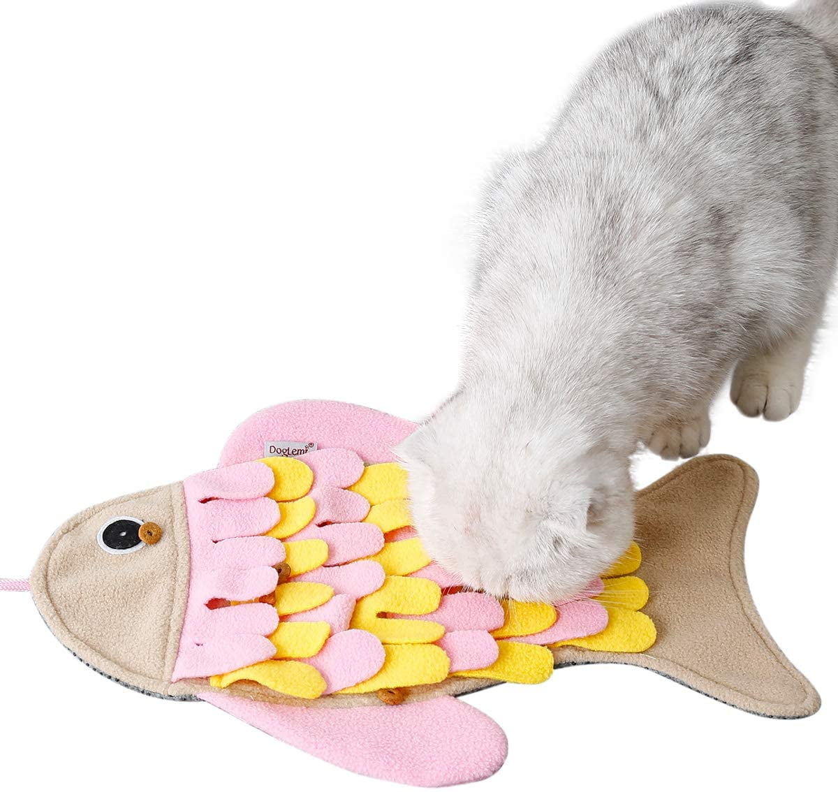 Small Snuffle Mat for Dogs Cats Hedgehogs Bunnies Piggies Fish Shaped