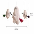 thumbnail image 2 of 3 Pack Hanging Ghost On Broom Halloween Decor,Floating Gauze Flying Ghost Family Ornaments,Indoor Outdoor Spooky Hanging Decor for Tree, Porch, Yard, Patio & Halloween Party, 2 of 8