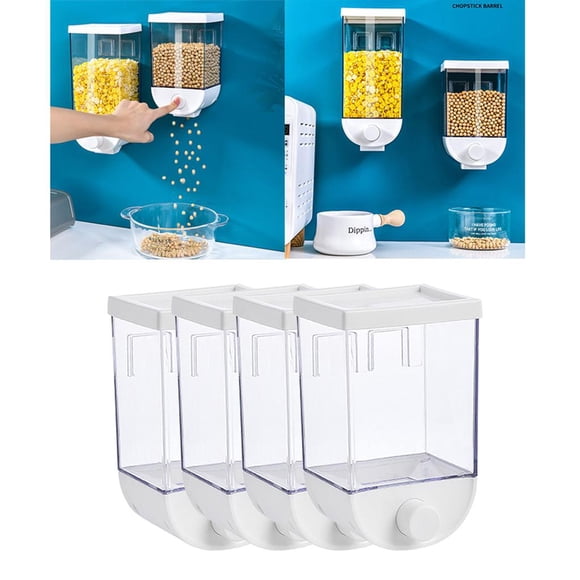 Dispensador de Cereal perfecl contenedor de almacenamiento de alimentos 4x 1000 ml