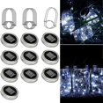 thumbnail image 1 of 20 Led 10 Pa Mason Jar Lid Solar Lights With Hanger For Mason Jar Fairy Tale Garden Patio [no Jar], 1 of 4