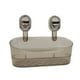 thumbnail image 2 of Organizador de baño de de taza de succión, sin golpes necesita canasta de ducha montada en la pared con orificios de drenaje para apartamento Marrón, 2 of 8