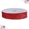 thumbnail image 3 of CIMAXIC Wedding 1pc Glitter Ribbon Decorative Ribbon Multi Color Ribbon for Holiday Wedding Party Decoration Gift Wrapping (Red),3.74"X3.74"X0.39", 3 of 5