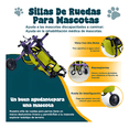 thumbnail image 4 of Silla de Ruedas Ajustable Ligera para Perros Gatos , Silla de Ruedas Para Patas Traseras de Perros Xtellar amarillo, 4 of 4