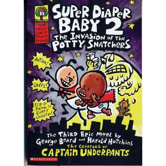 Pre-Owned The Invasion of the Potty Snatchers (Super Diaper Baby #2) (Paperback 9780545175333) by Dav Pilkey