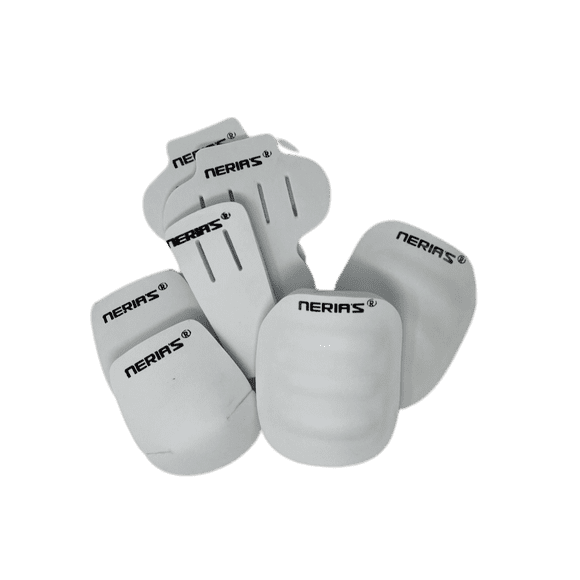 Integraciones para Fútbol Americano Set De 7 Pads Tablas, Nitros, Riñonera y Coxera Talla Mediano-Adulto Color Blanco